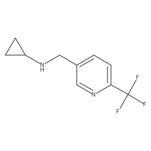 Cyclopropyl-(6-trifluoromethyl-pyridin-3-ylmethyl)-amine结构式