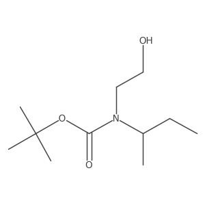 tert-butyl N-(butan-2-yl)-N-(2-hydroxyethyl)carbamate Structure