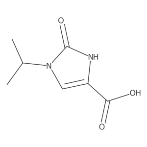 2-oxo-1-(propan-2-yl)-2,3-dihydro-1H-imidazole-4-carboxylic acid结构式