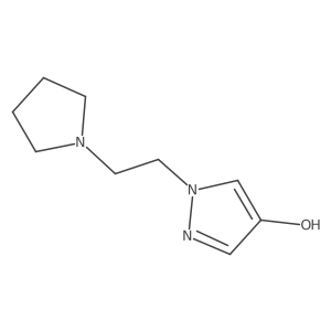 1-(2-(Pyrrolidin-1-YL)ethyl)-1H-pyrazol-4-OL结构式