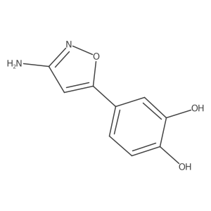 4-(3-Amino-1,2-oxazol-5-yl)benzene-1,2-diol结构式