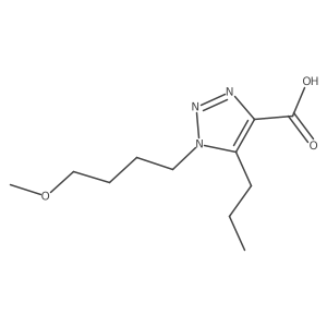 1-(4-methoxybutyl)-5-propyl-1H-1,2,3-triazole-4-carboxylic acid结构式