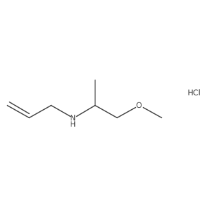 (1-Methoxypropan-2-yl)(prop-2-en-1-yl)amine hydrochloride结构式