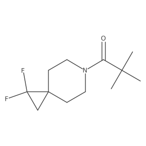 1-(1,1-Difluoro-6-azaspiro[2.5]octan-6-yl)-2,2-dimethylpropan-1-one Structure
