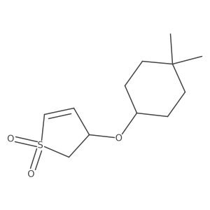 3-[(4,4-Dimethylcyclohexyl)oxy]-2,3-dihydro-1lambda6-thiophene-1,1-dione结构式