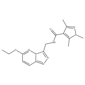 N-((6-ethoxy-[1,2,4]triazolo[4,3-b]pyridazin-3-yl)methyl)-1,3,5-trimethyl-1H-pyrazole-4-carboxamide Structure