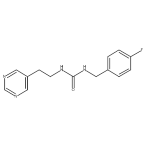 1-(4-Fluorobenzyl)-3-(2-(pyrimidin-5-yl)ethyl)urea Structure