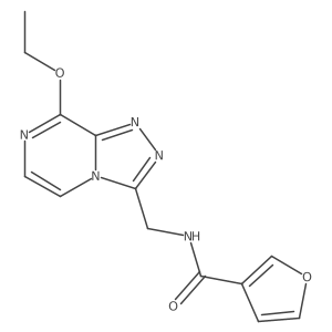 N-((8-ethoxy-[1,2,4]triazolo[4,3-a]pyrazin-3-yl)methyl)furan-3-carboxamide结构式