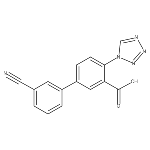 3'-cyano-4-(1H-1,2,3,4-tetrazol-1-yl)-[1,1'-biphenyl]-3-carboxylic acid Structure