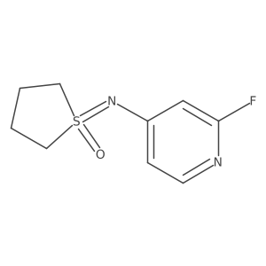 1-[(2-Fluoropyridin-4-yl)imino]-1lambda6-thiolan-1-one Structure