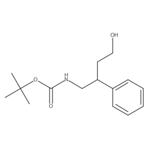 tert-butyl N-(4-hydroxy-2-phenylbutyl)carbamate Structure