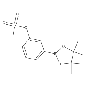 3-(4,4,5,5-Tetramethyl-1,3,2-dioxaborolan-2-yl)phenyl sulfurofluoridate结构式