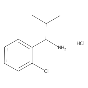 1-(2-Chlorophenyl)-2-methylpropan-1-amine hydrochloride Structure