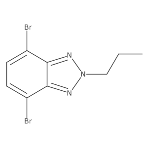 4,7-Dibromo-2-propyl-2H-benzo[d][1,2,3]triazole结构式