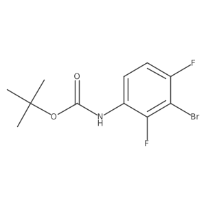 tert-butyl N-(3-bromo-2,4-difluorophenyl)carbamate Structure
