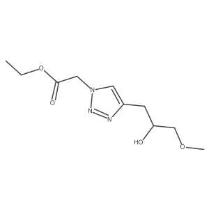 ethyl 2-{4-[(2S)-2-hydroxy-3-methoxypropyl]-1H-1,2,3-triazol-1-yl}acetate Structure