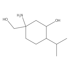 5-Amino-5-(hydroxymethyl)-2-(propan-2-yl)cyclohexan-1-ol Structure