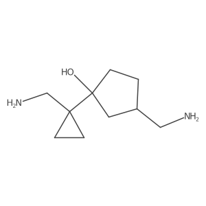 3-(Aminomethyl)-1-[1-(aminomethyl)cyclopropyl]cyclopentan-1-ol Structure