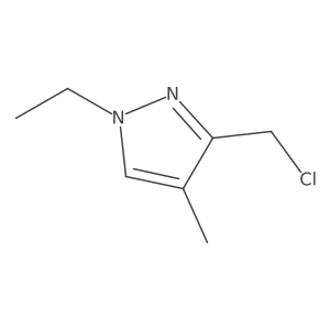 3-(chloromethyl)-1-ethyl-4-methyl-1H-pyrazole Structure