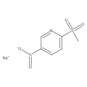 Sodium 6-methanesulfonylpyridine-3-sulfinate Structure