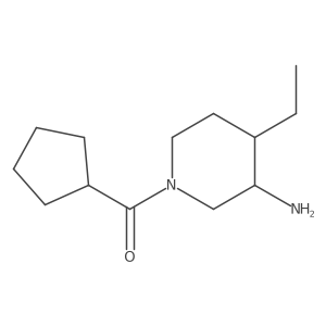 1-Cyclopentanecarbonyl-4-ethylpiperidin-3-amine Structure
