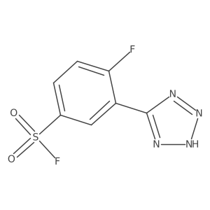 4-fluoro-3-(1H-1,2,3,4-tetrazol-5-yl)benzene-1-sulfonyl fluoride结构式