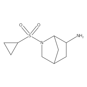 2-(Cyclopropanesulfonyl)-2-azabicyclo[2.2.1]heptan-6-amine Structure