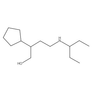 2-Cyclopentyl-4-[(pentan-3-yl)amino]butan-1-ol Structure