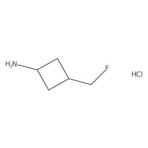 3-(Fluoromethyl)cyclobutan-1-amine hydrochloride Structure