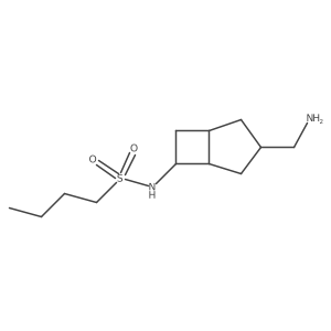 N-[3-(aminomethyl)bicyclo[3.2.0]heptan-6-yl]butane-1-sulfonamide Structure