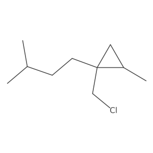 1-(Chloromethyl)-2-methyl-1-(3-methylbutyl)cyclopropane Structure