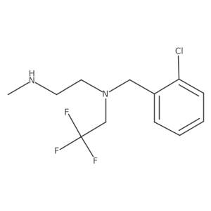 [(2-Chlorophenyl)methyl][2-(methylamino)ethyl](2,2,2-trifluoroethyl)amine Structure