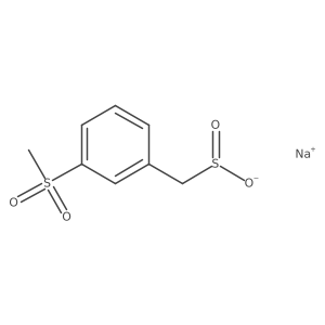 Sodium (3-methanesulfonylphenyl)methanesulfinate Structure