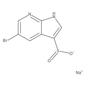 sodium 5-bromo-1H-pyrrolo[2,3-b]pyridine-3-sulfinate结构式