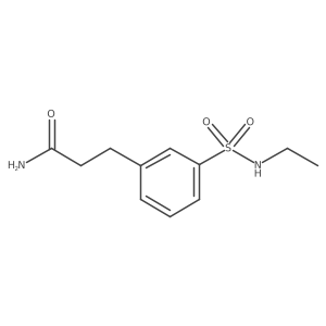 3-[3-(Ethylsulfamoyl)phenyl]propanamide Structure