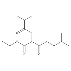 Ethyl 6-methyl-2-(3-methyl-2-oxobutyl)-3-oxoheptanoate Structure