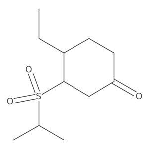 4-Ethyl-3-(propane-2-sulfonyl)cyclohexan-1-one Structure