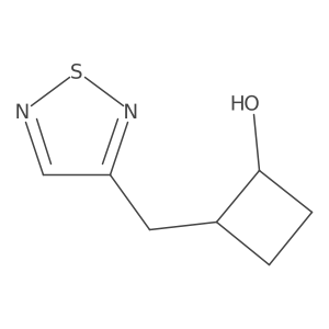 2-[(1,2,5-Thiadiazol-3-yl)methyl]cyclobutan-1-ol Structure