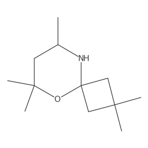 2,2,6,6,8-Pentamethyl-5-oxa-9-azaspiro[3.5]nonane结构式