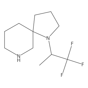 1-(1,1,1-Trifluoropropan-2-yl)-1,7-diazaspiro[4.5]decane结构式