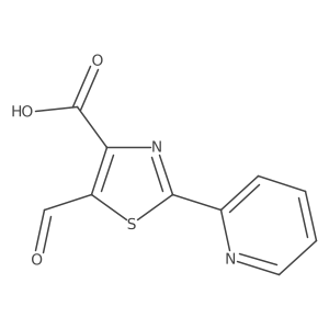 5-Formyl-2-(pyridin-2-yl)-1,3-thiazole-4-carboxylic acid结构式