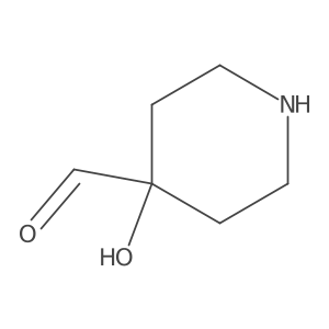4-Hydroxypiperidine-4-carbaldehyde Structure