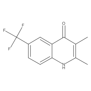 2,3-Dimethyl-6-(trifluoromethyl)quinolin-4-ol结构式