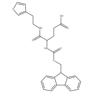 4-({[(9H-fluoren-9-yl)methoxy]carbonyl}amino)-4-{[2-(furan-3-yl)ethyl]carbamoyl}butanoic acid Structure