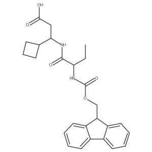 3-cyclobutyl-3-[2-({[(9H-fluoren-9-yl)methoxy]carbonyl}amino)butanamido]propanoic acid Structure