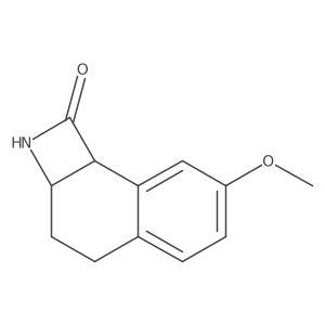 7-methoxy-1H,2H,2aH,3H,4H,8bH-naphtho[2,1-b]azet-1-one结构式