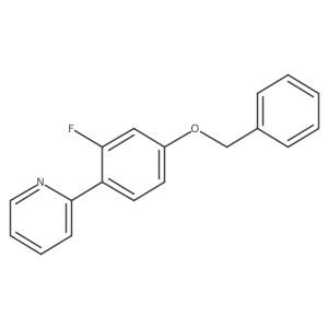 2-[4-(Benzyloxy)-2-fluorophenyl]pyridine结构式