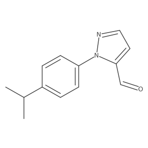 1-(4-Isopropylphenyl)-1H-pyrazole-5-carbaldehyde结构式