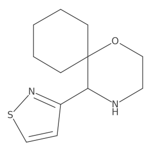 5-(1,2-Thiazol-3-yl)-1-oxa-4-azaspiro[5.5]undecane Structure