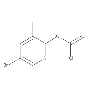 5-Bromo-3-methylpyridin-2-yl chloroformate Structure
